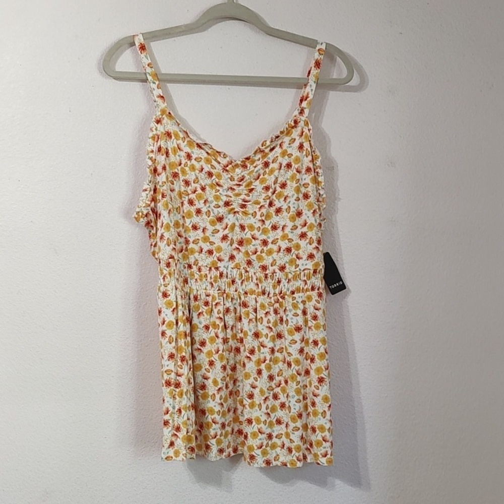 Torrid Super Soft Sweetheart Ruched Babydoll Top Size 2 - Picture 6 of 9